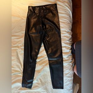 A&F vegan leather leggings